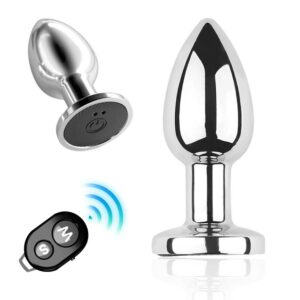 Plug anal vibrant taille M avec télécommande – Cœur Ardent