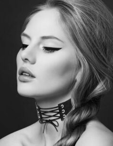 Collier cuir noir SM