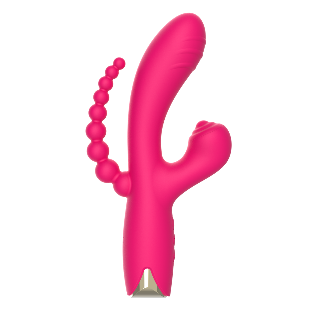 Vibromasseur rabbit triple stimulation – Snappy Bunny (Rose)